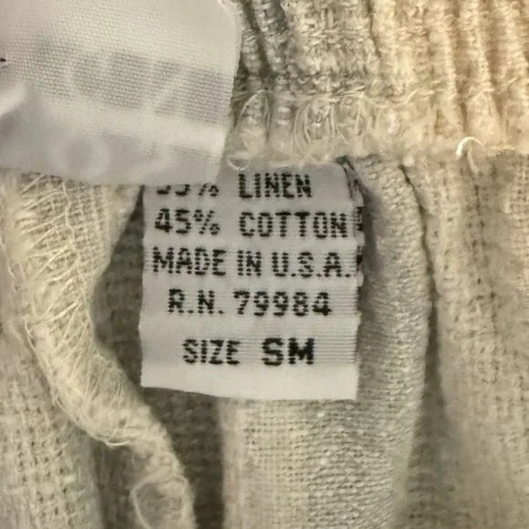 Chicos Design Striped Linen-Cotton Blend Elastic Waist Shorts Size Small Beachy - Picture 6 of 7